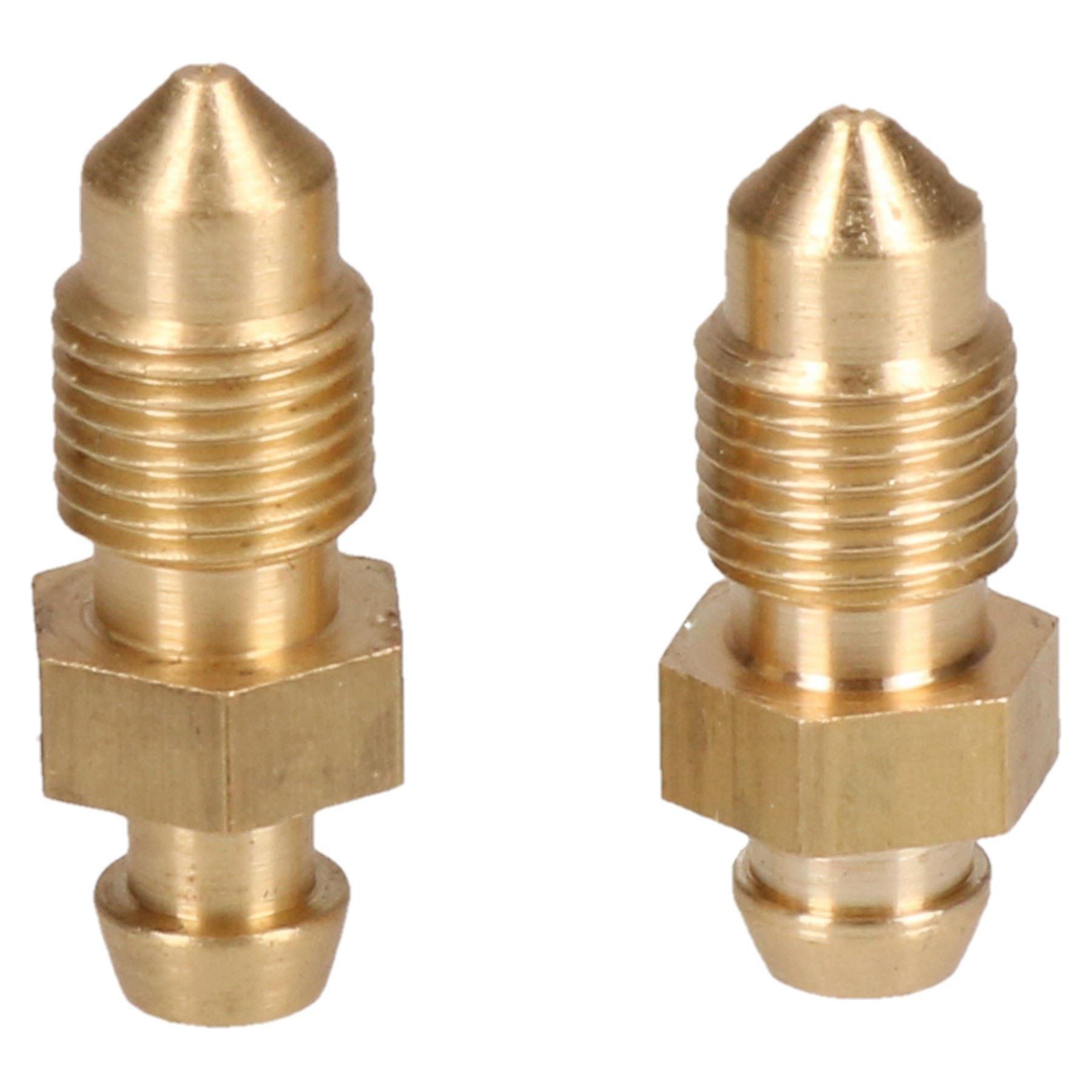 Brass Brake Caliper Bleeding Bleed Nipple Screw Bleedscrew M10 x 1mm 2pc