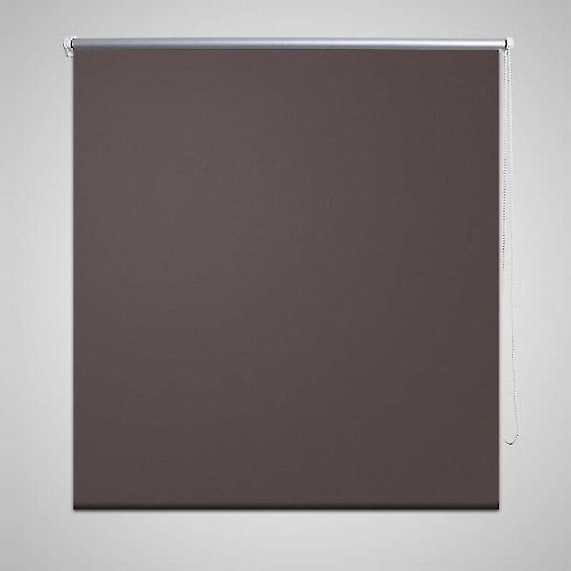 Blackout Roller Blind 80 X 175 Cm Brown