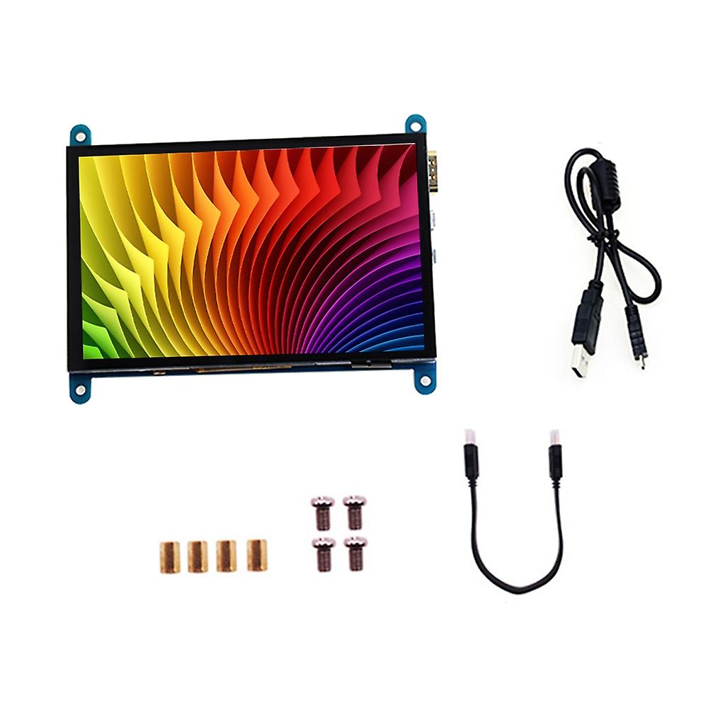 5 Inch HD Capacitive Touchscreen Display 800*480 Resolution Small Portable Monitor with USB HD Inter