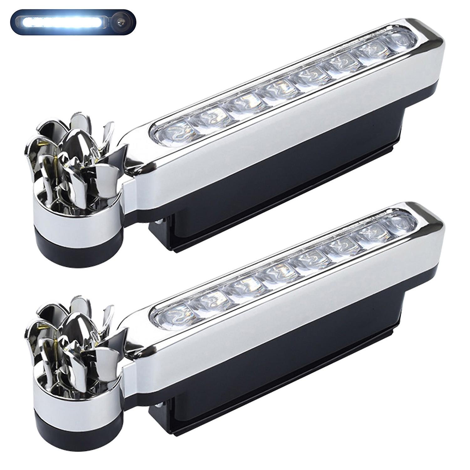 2Pcs Daytime Running Light Wind Powered Super Bright Portable No Need External Power Supply LED DRL