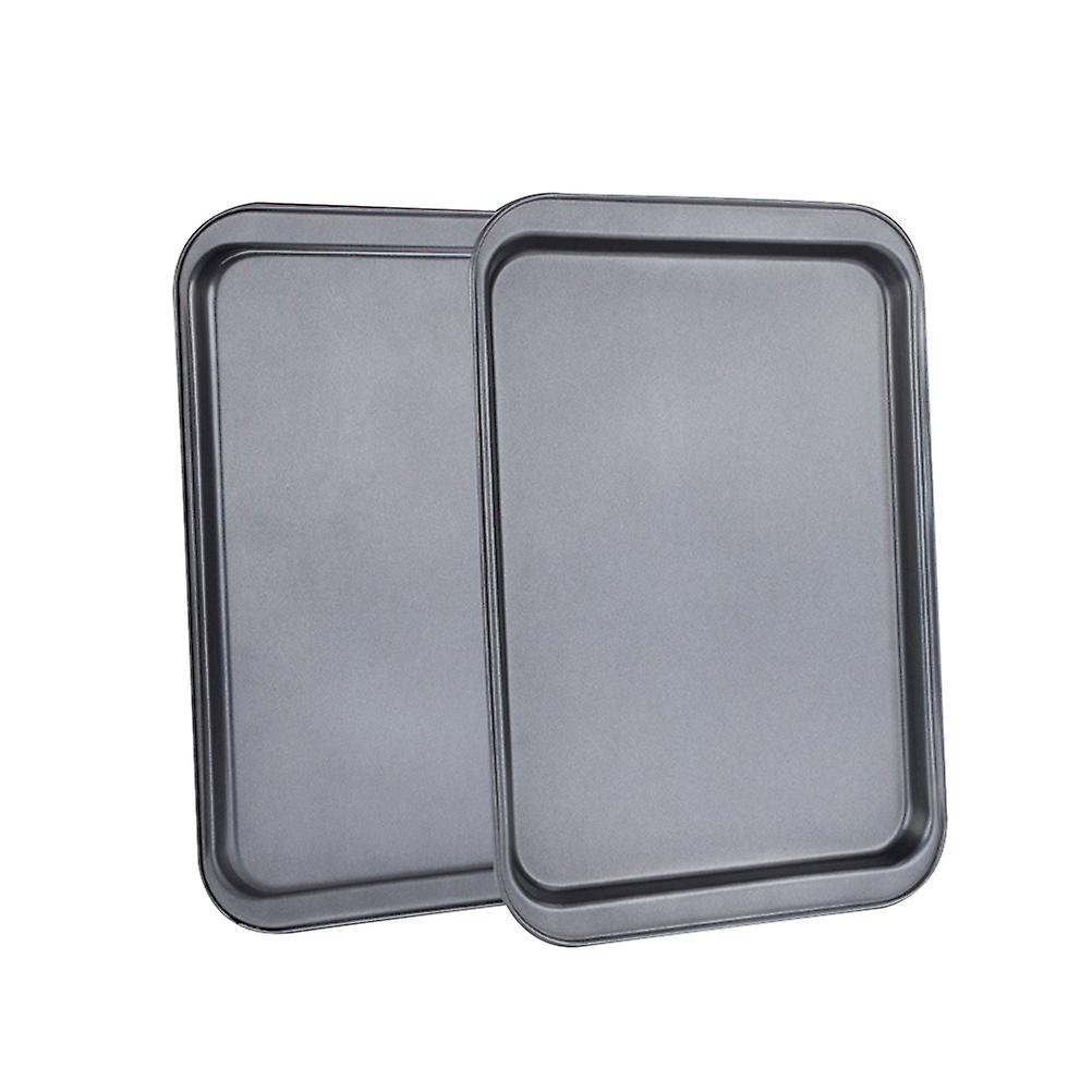 2PCS 14-Inch Rectangular Baking Sheets Nonstick Baking Pans for Baking