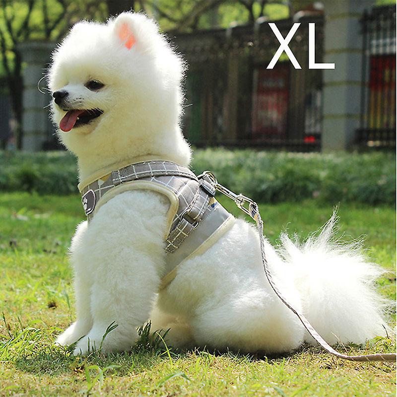 Soft Mesh Padded Dog Harness with Leash Reflective Vest for Small Medium Dog Cat