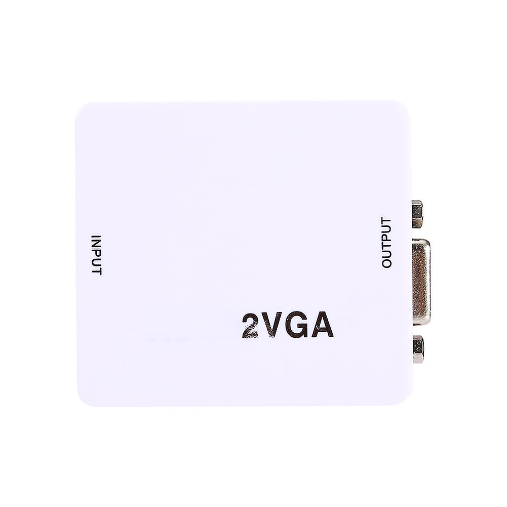 Mini HDMI to VGA Converter with USB Cable - 1080P Adapter, Plug & Play, No Drivers