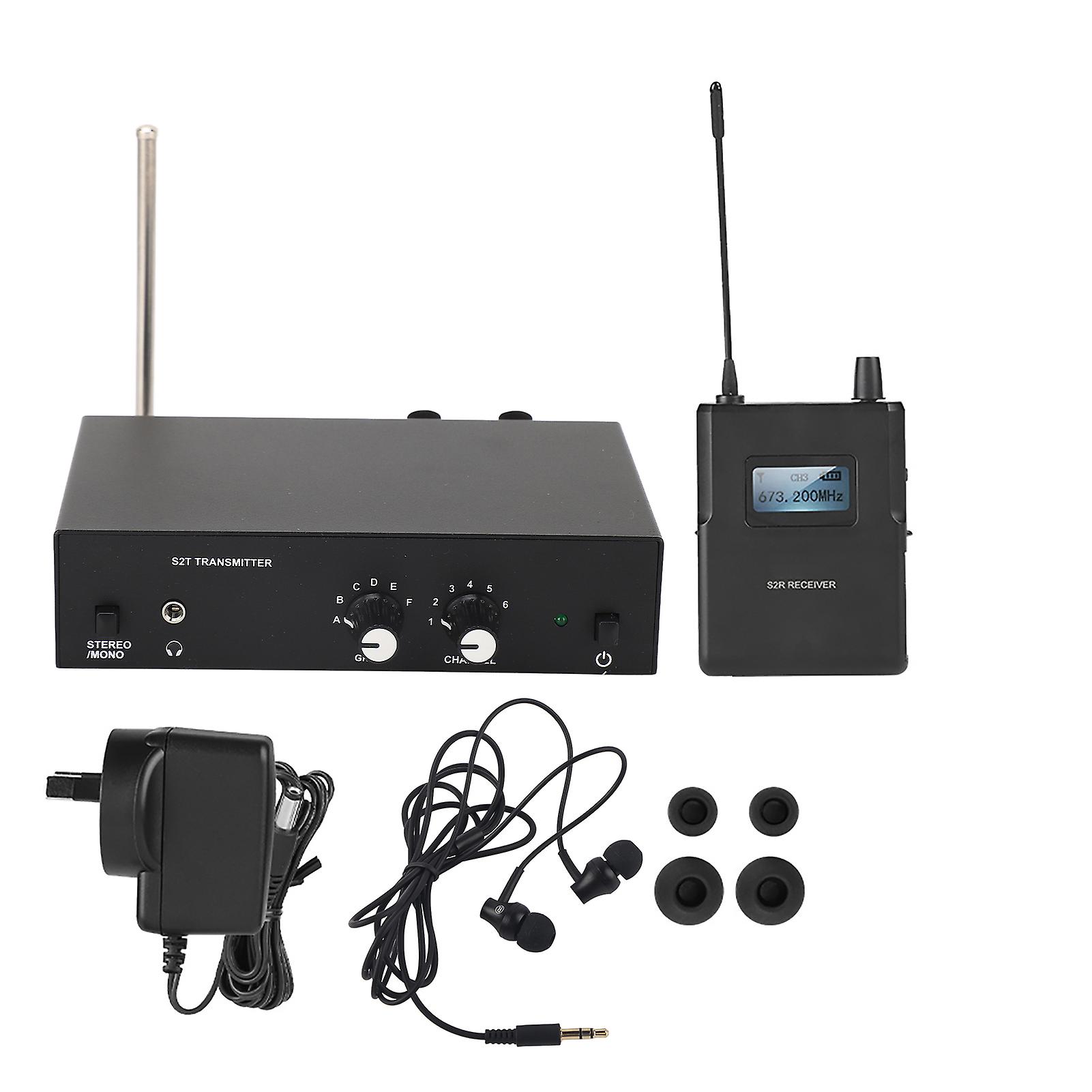 ANLEON S2 Wireless In-Ear Monitor System, 670-680MHz, 100-240V mit AU-Stecker
