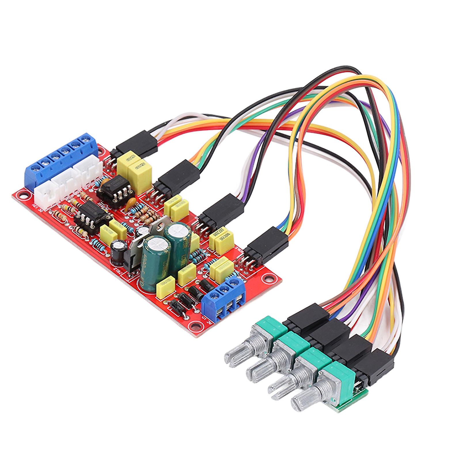 NE5532 Preamplifier PCB Volume Control Board Power Amplifier Module with Treble Midrange Bass Tones Controls