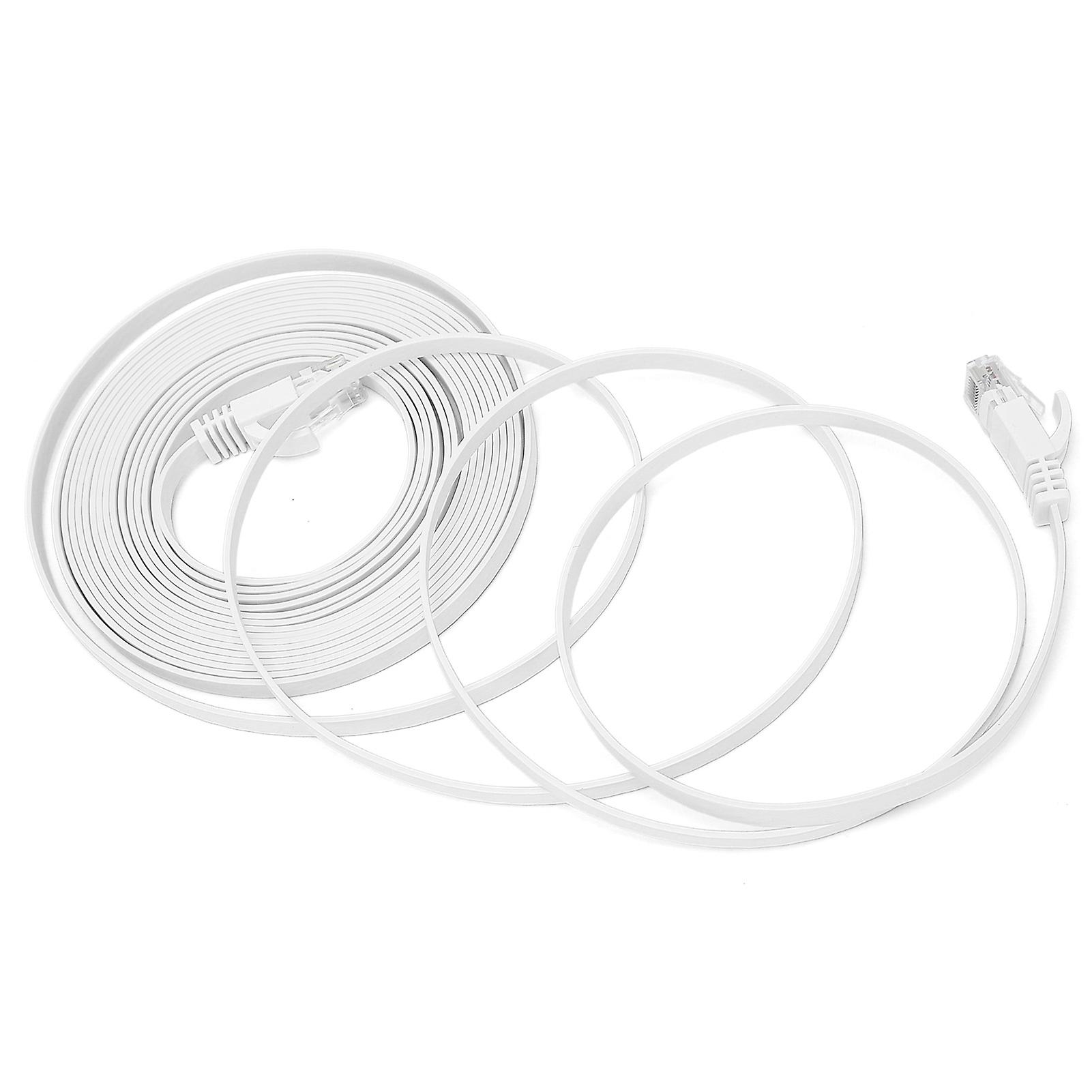 CAT6 10m Ethernet Cable 8-Core Flat Copper RJ45 10Gbps 600MHz