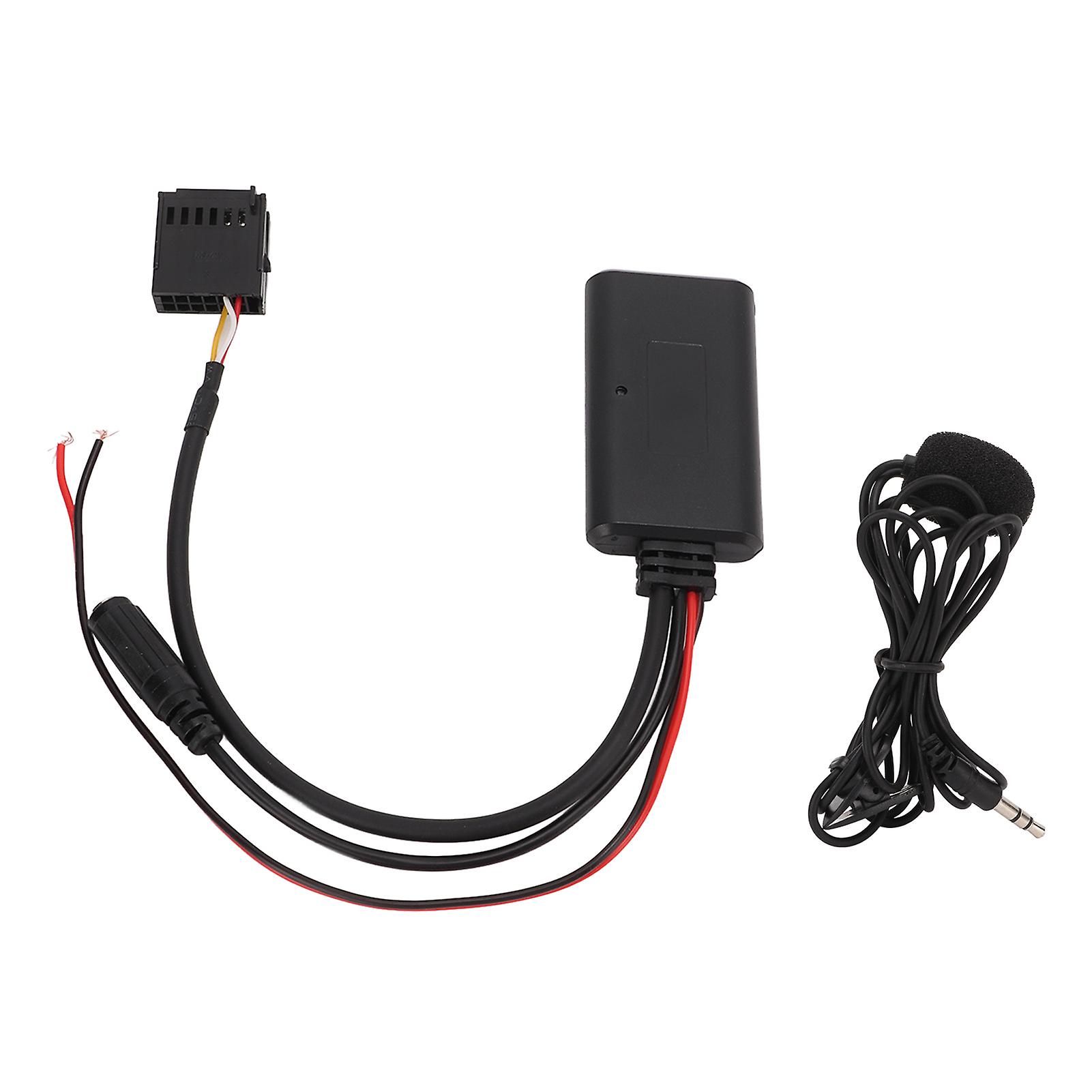 Wireless Bluetooth Module Adapter AUX o Cable with Microphone Replacement for Ford Focus Carnival Mondeo