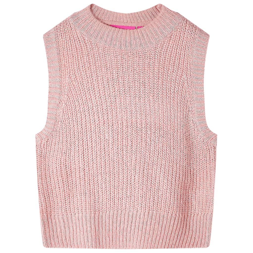 Kinder-Pulloverweste Gestrickt Hellrosa 92, SKU: 14509