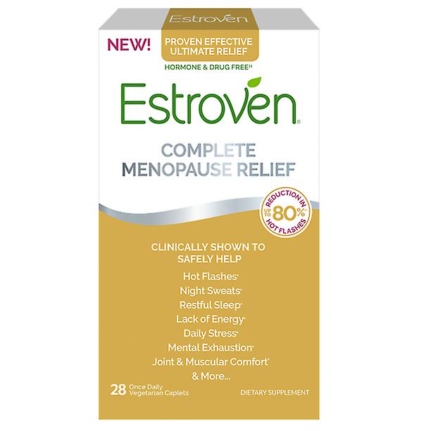 Estroven Soulagement complet de la ménopause, sans hormones et sans médicaments, 28 Ct