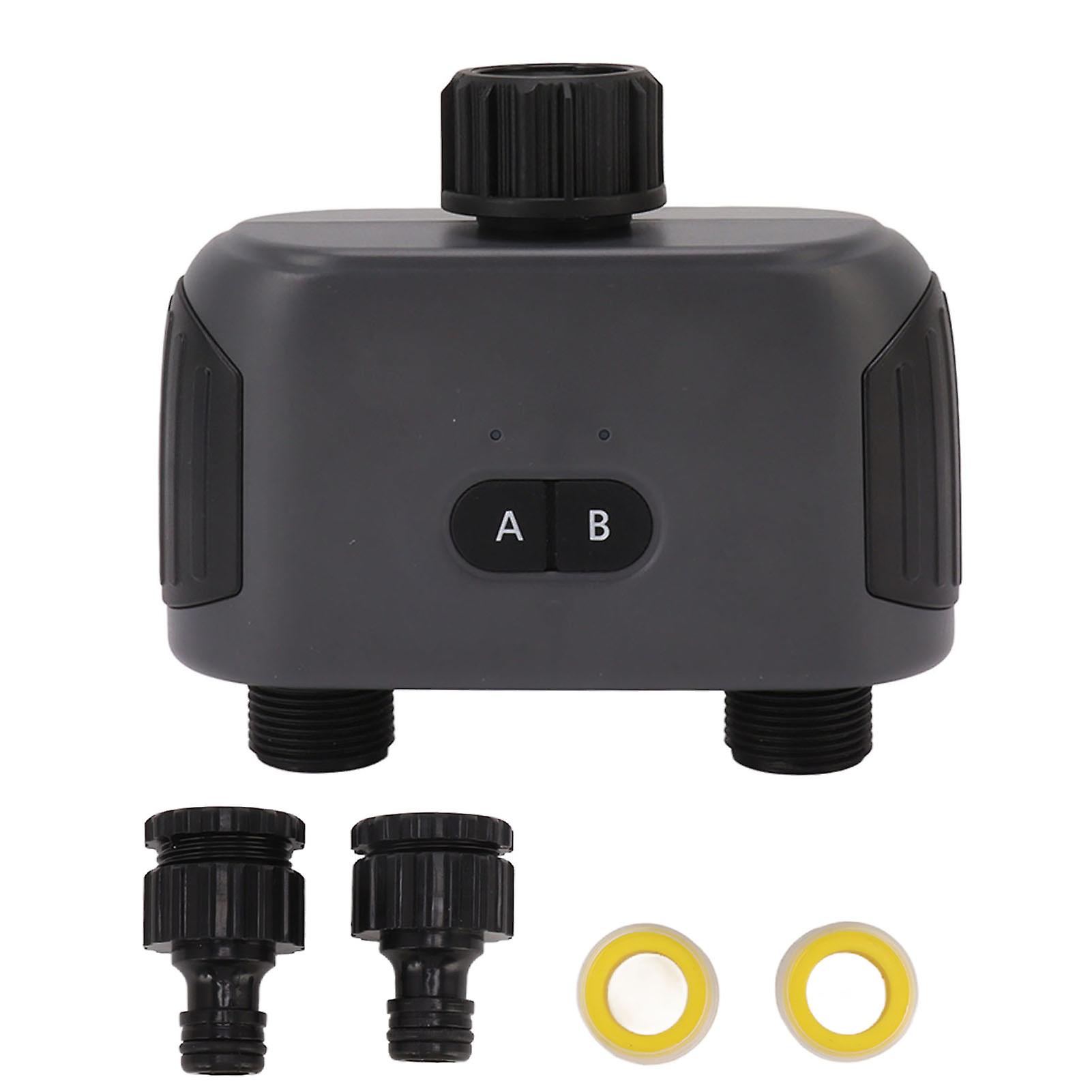 Dual-Zone Bluetooth Sprinkler Timer with G3/4 Thread for Garden, Lawn, and Pool