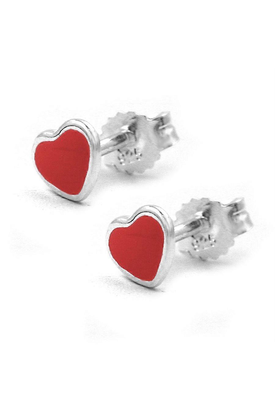 Stud Earrings Little Heart Silver 925 - Gl91302
