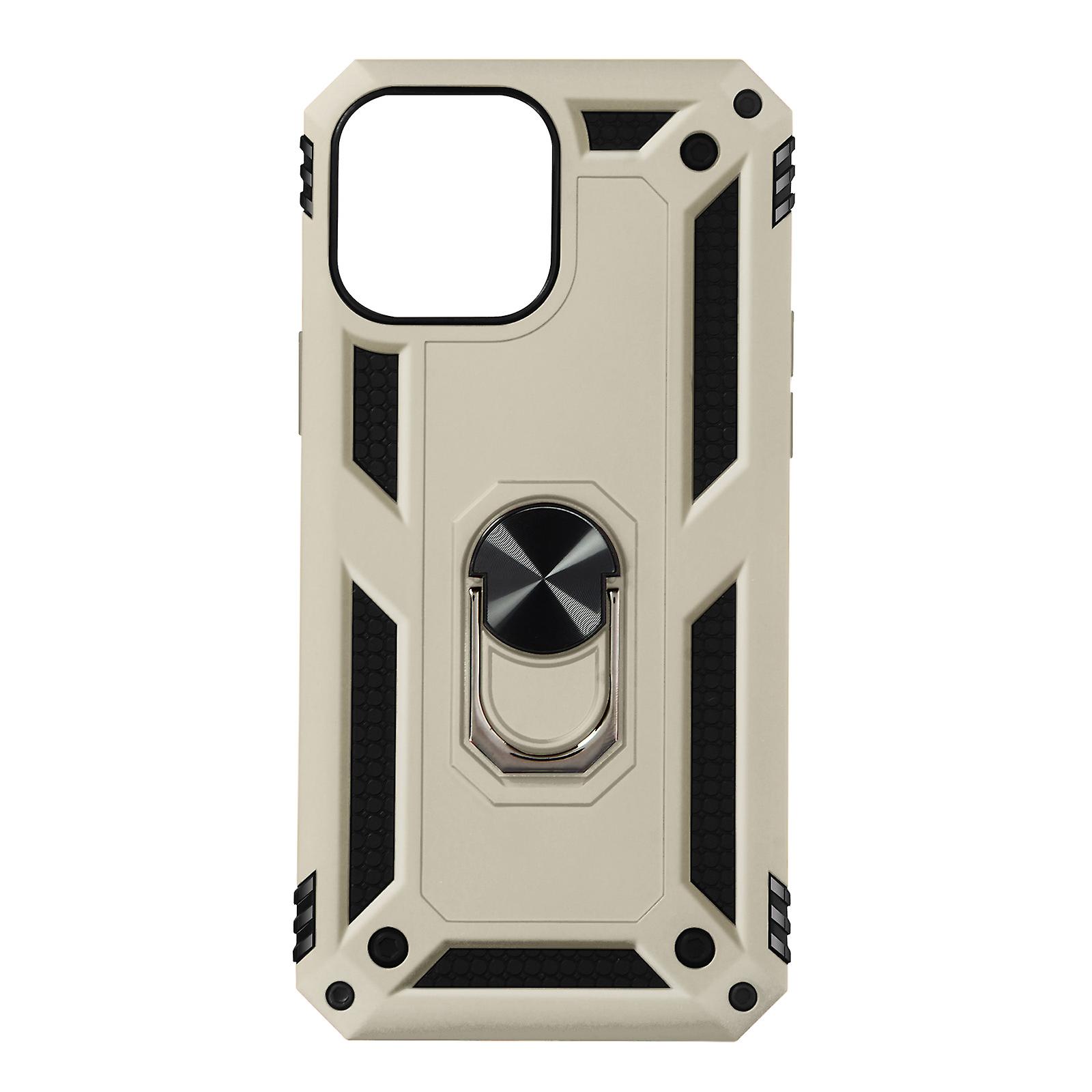 Coque iPhone 13 Mini Antichoc Hybride Bague Support Vidéo doree