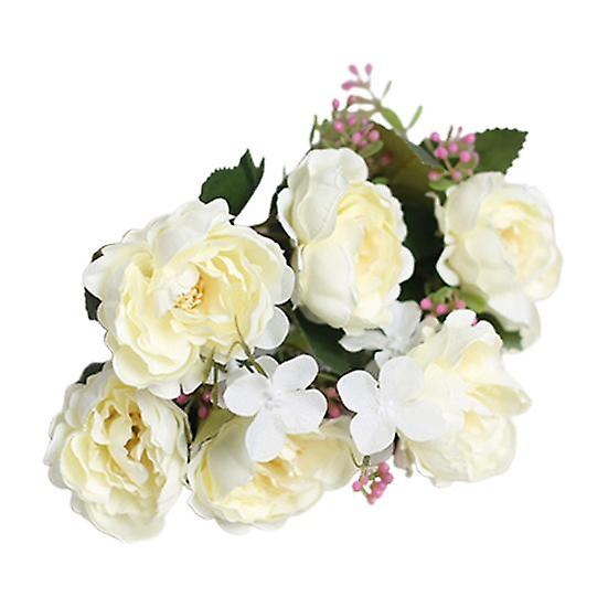 Faux Flower Nice-looking Not Wither Exquisite Practical Multicolor Artificial Peony Flowers Ornament for Dorm