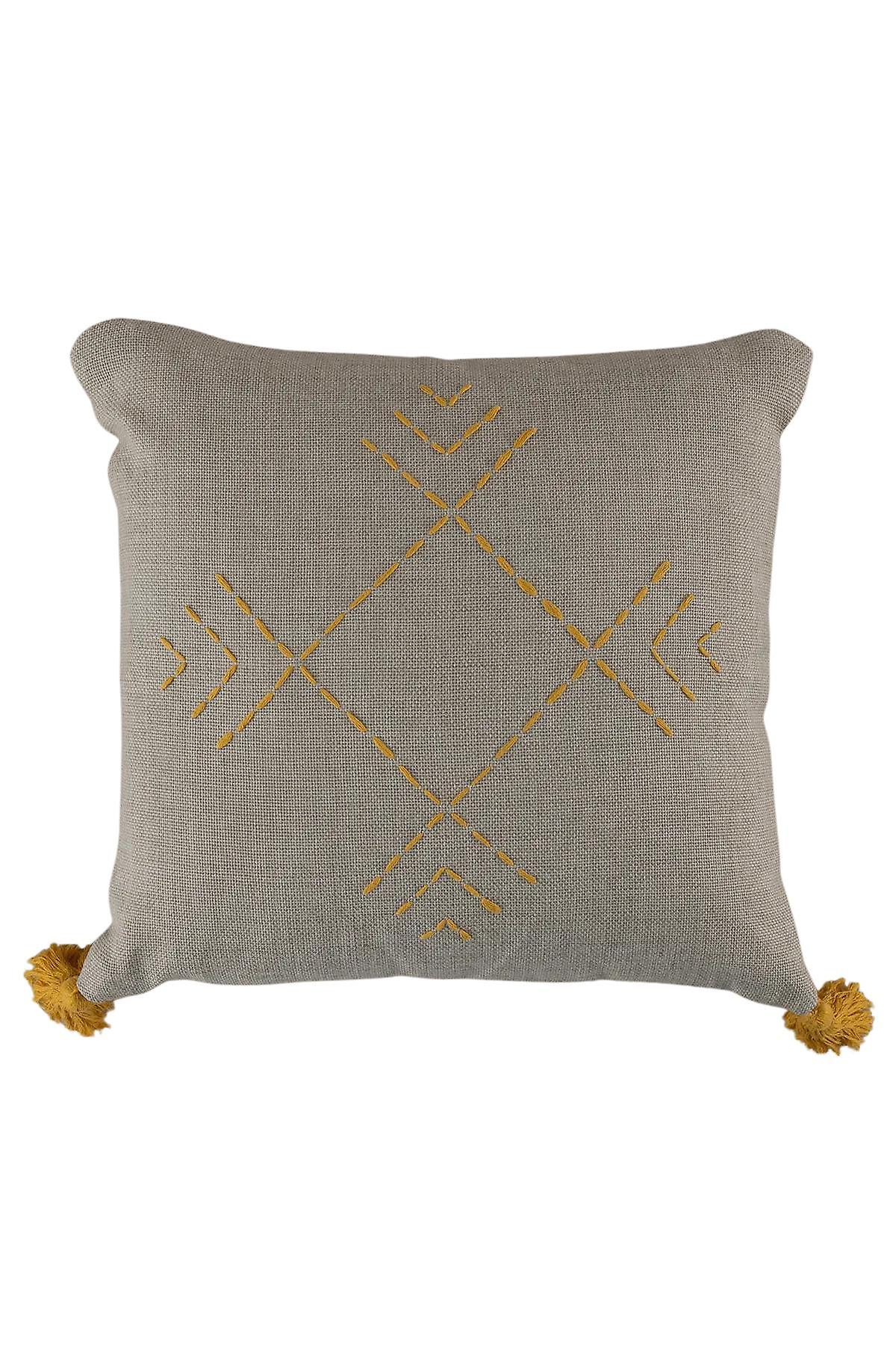 Koza Home Almoha Shepherd Hand Stitched Tasseled Throw Pillow Cover 43x43