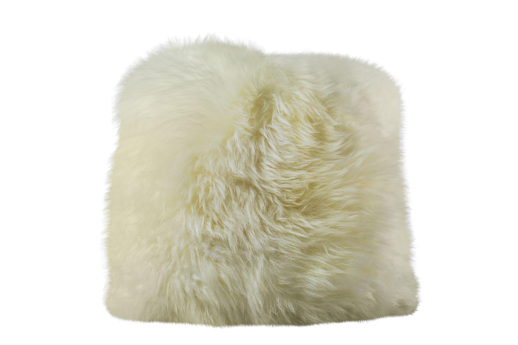 Nordvek Luxury Natural Sheepskin Cushion - UK Made - Duck Feather Inners - # 9001-100