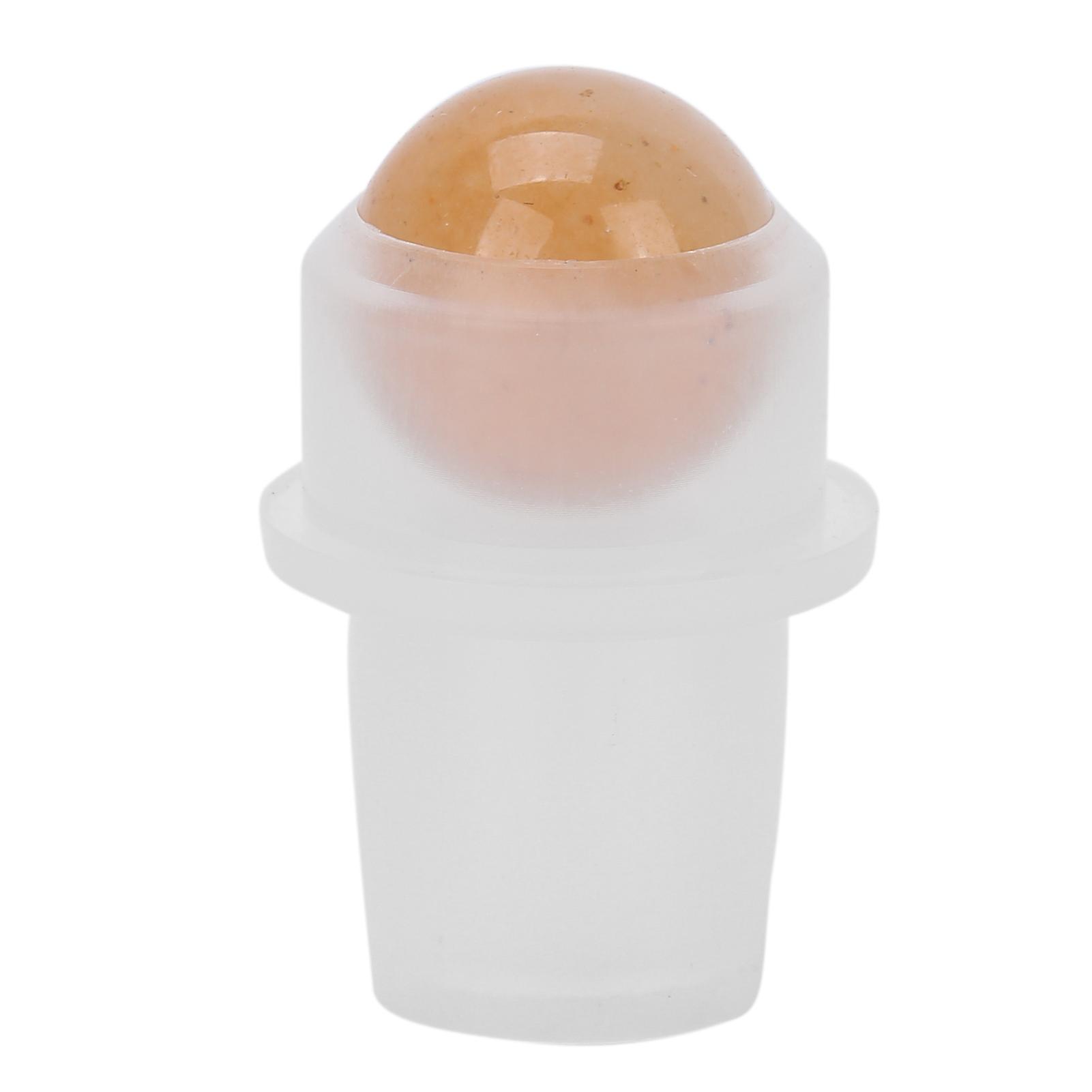Essential Oil Roller Fitments Natural Gemstone Replacement Roller Ball Inserts for 10ml BottlesTopaz