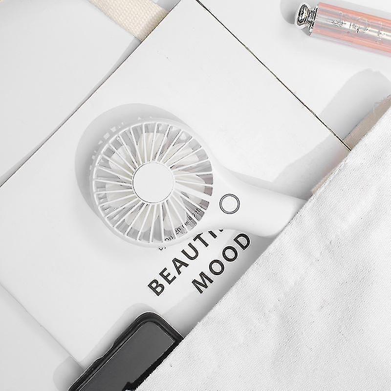 Mini Hand USB Fan with 3 Wind Levels (White)