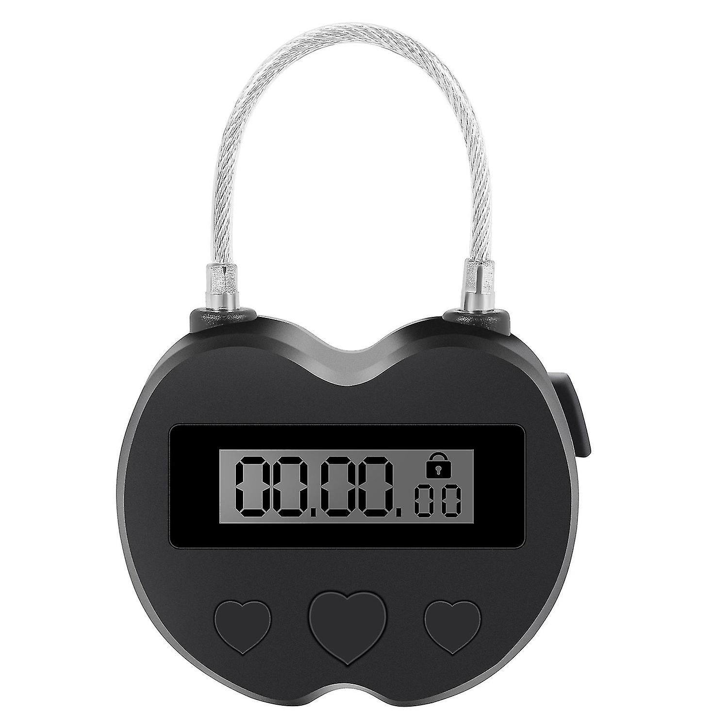Smart Time Lock Lcd Display Time Lock Multifunction Travel Electronic Timer Waterproof Usb Recharg