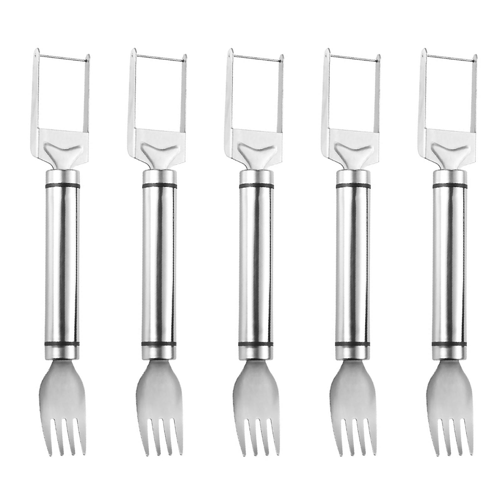 Stainless Steel Watermelon Cutter with Fork Labor-Saving Fruit Cutting Tool for Summer Party