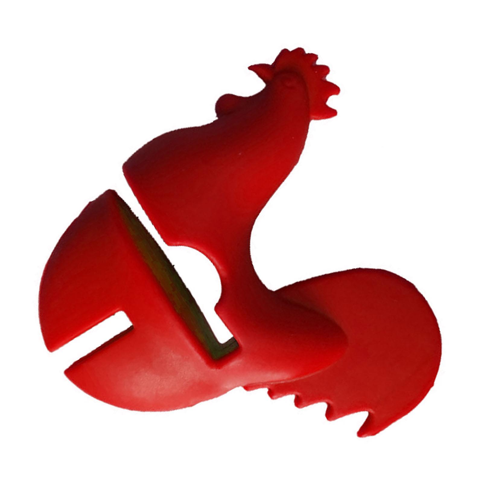 Kitchen Rooster Pot Clip Soft Red Silicone 50g Kitchen Accessory