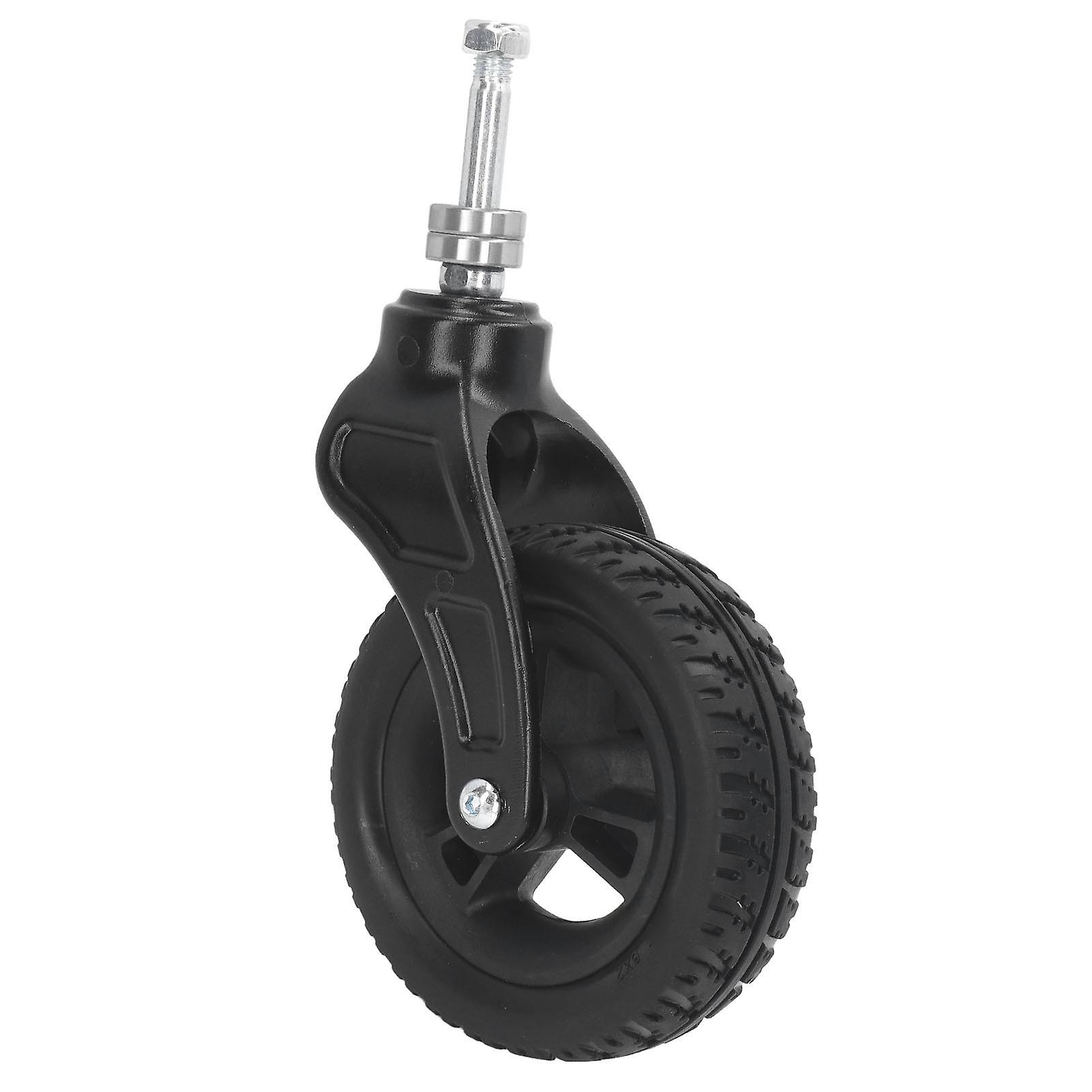 Risegun 6-inch Wheelchair Front Caster Universal PU Hub Solid Wheel Wheelchair Replacement Wheel (shipped without gas)