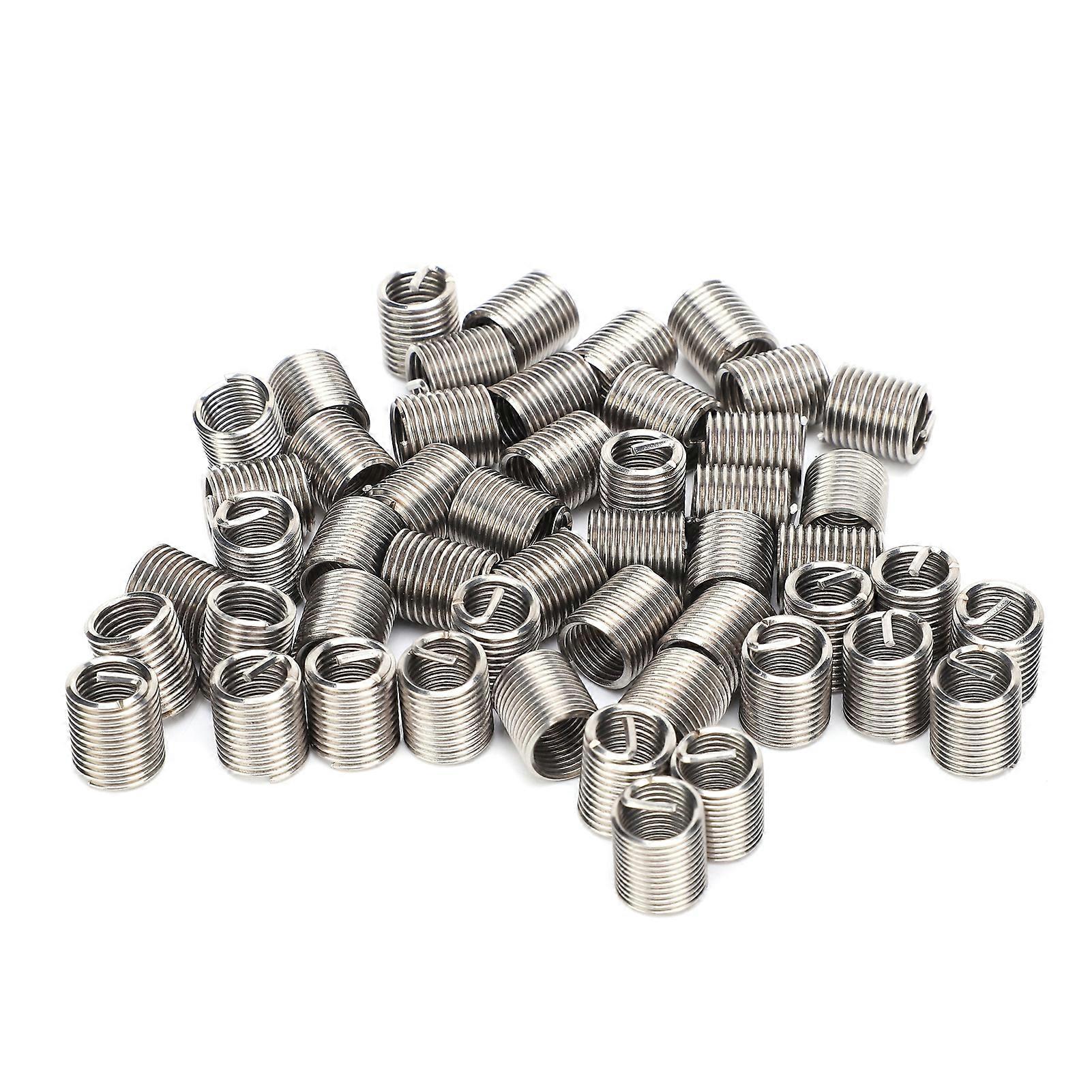50Pcs Wire Thread Insert Sleeve Bushing Screw Protective Coil Screw Repair Nut Kit M10 x 1.52D