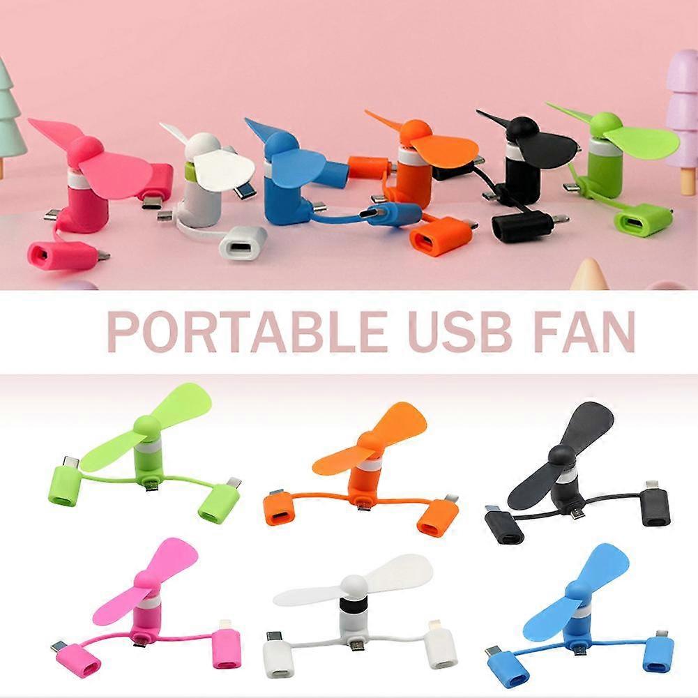 Portable USB fan Mobile Phone Fan Cooler Cooling For Type-C Micro USB
