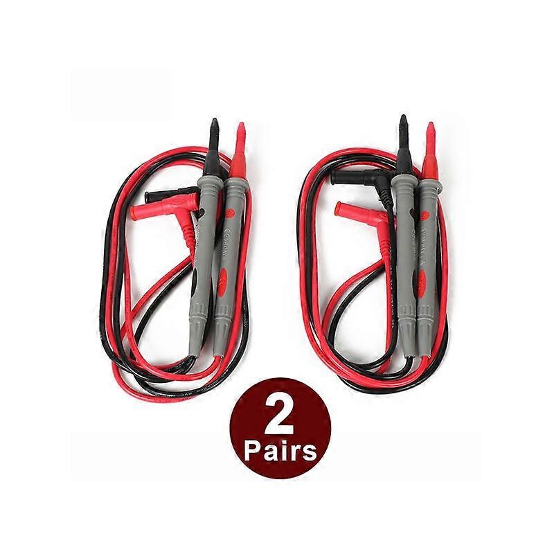 Multimeter Test Probe Test Lead Probe Test Wire Cable for LCD AC DC Digital Multimeter (2 Pairs)