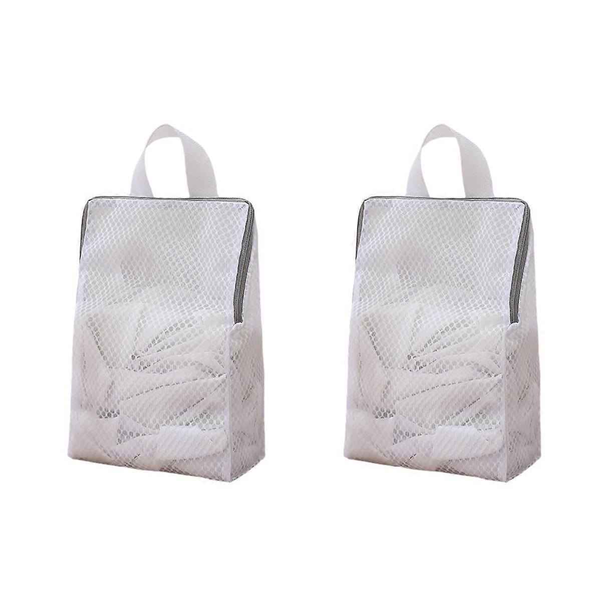 Set of 2 Delicates Honeycomb Mesh Laundry Bag With Zipperwith Handle, Extra Large Opening, Side Widening Design, Baby Products, Face Cleansing Pads,So