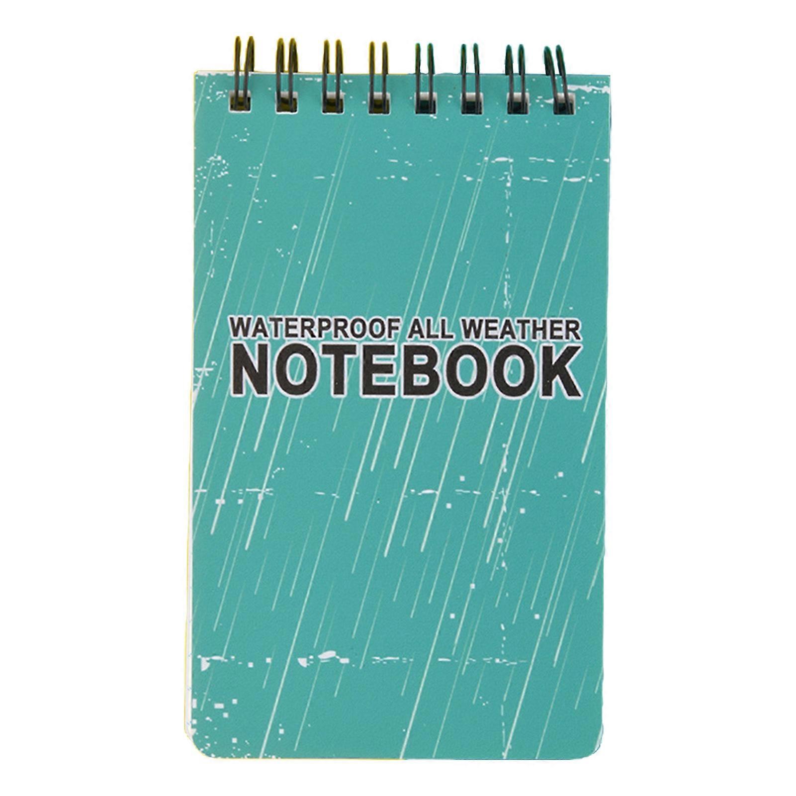 Waterproof Notebook Portable Writing Notepad Durable Compact Coil Design Notebook for School Home Outdoor