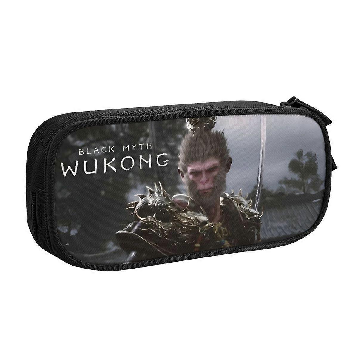 جديد الأسطورة السوداء Wukong Monkey King لعبة مقلمة مقلمة صندوق قلم رصاص حامل القلم للصبي كبير تخزين حقائب قلم رصاص القرطاسية المدرسية