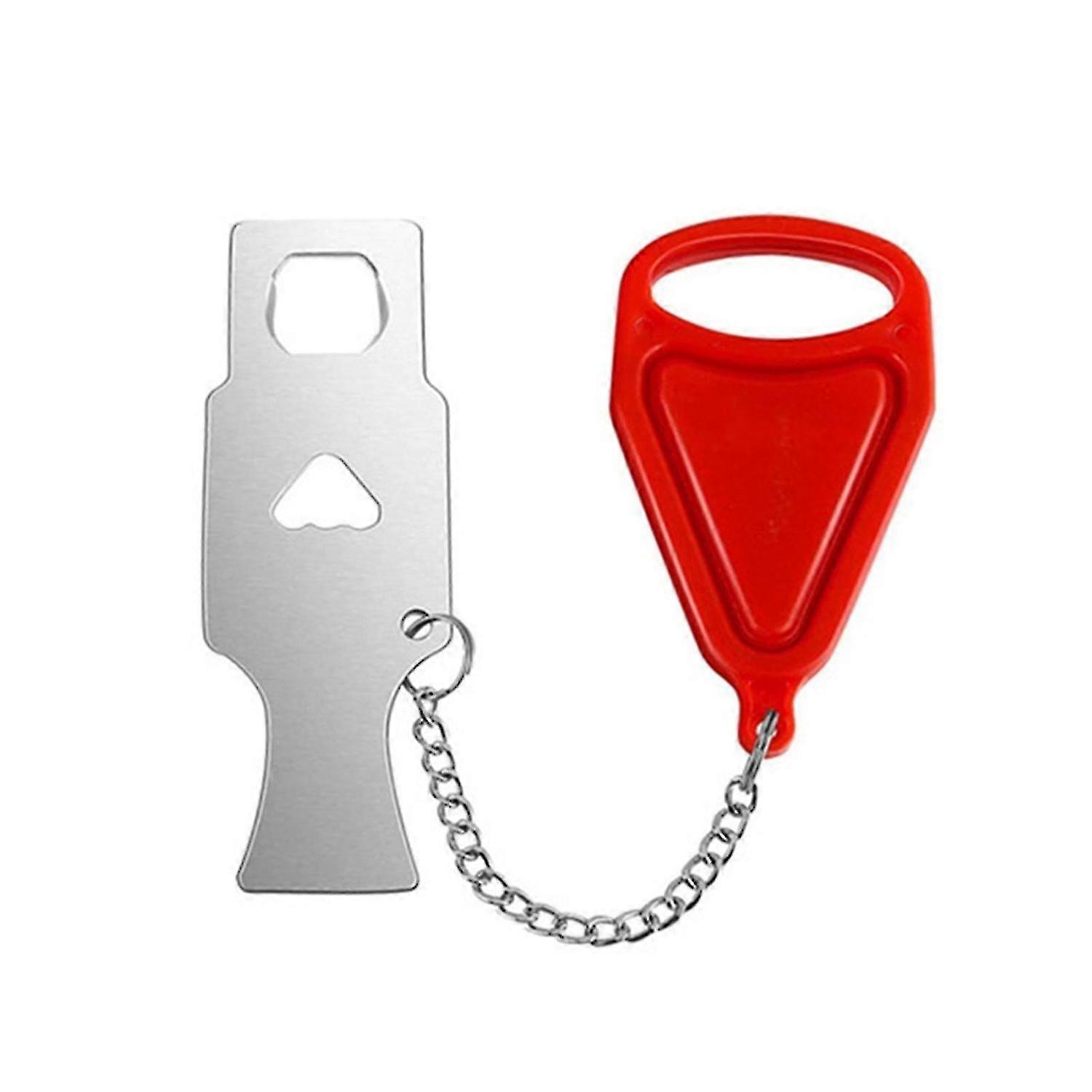 Home Security Door Lock Portable Travel Doorlocks Add Extra Safety Privacy No Drill Door Jammer Latc