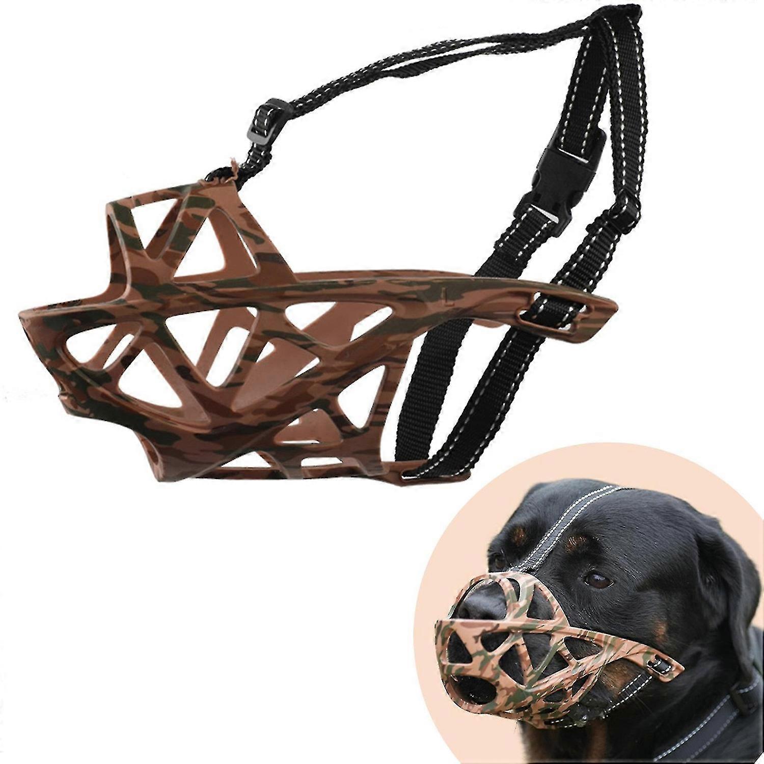 Dog Muzzle, Dog Basket Muzzle For Large Dog, Anti-bite Muzzle With Adjustable Straps