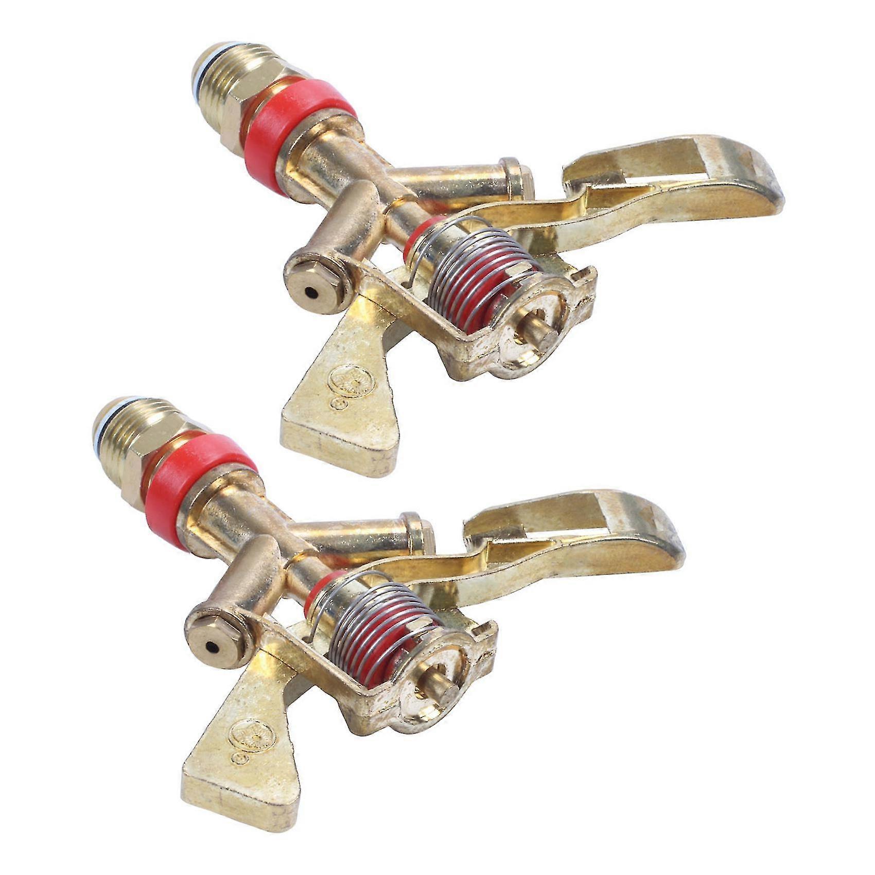 2x الساخنة الجديدة 1/2 بوصة موصل مزدوج سبائك الزنك 360 درجة تدوير الروك الذراع رش المياه رذاذ لا