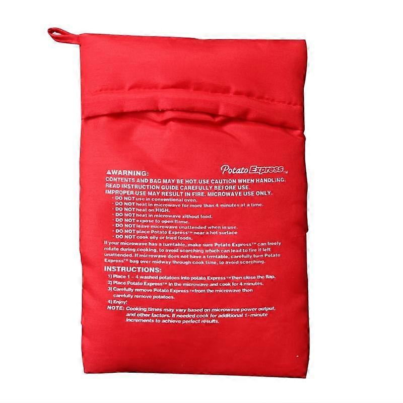 Barsinfi pol 3/2/1Pcs Microwave Oven Potato Bag Reusable Roast Potatoes Baking Bag Pocket Fast Steam Pocket Easy Cooking For Kitchen Washable