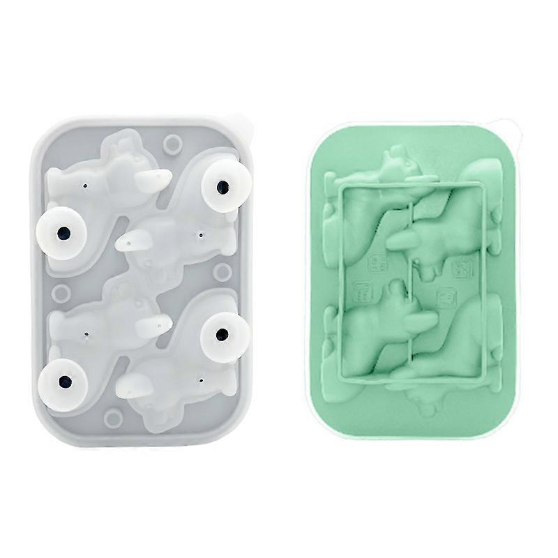 Silicone Ice Cube Trays with Lid, Novelty Ice Cube Tray for Whisky, Coaktail,Beer - 3D Fun Ice Moulds for Freezer,Drinks