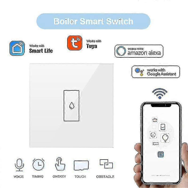 Eu Wifi Boiler Water Heater Switch Smart Life App Remote Control Timer Voice Control Google Home