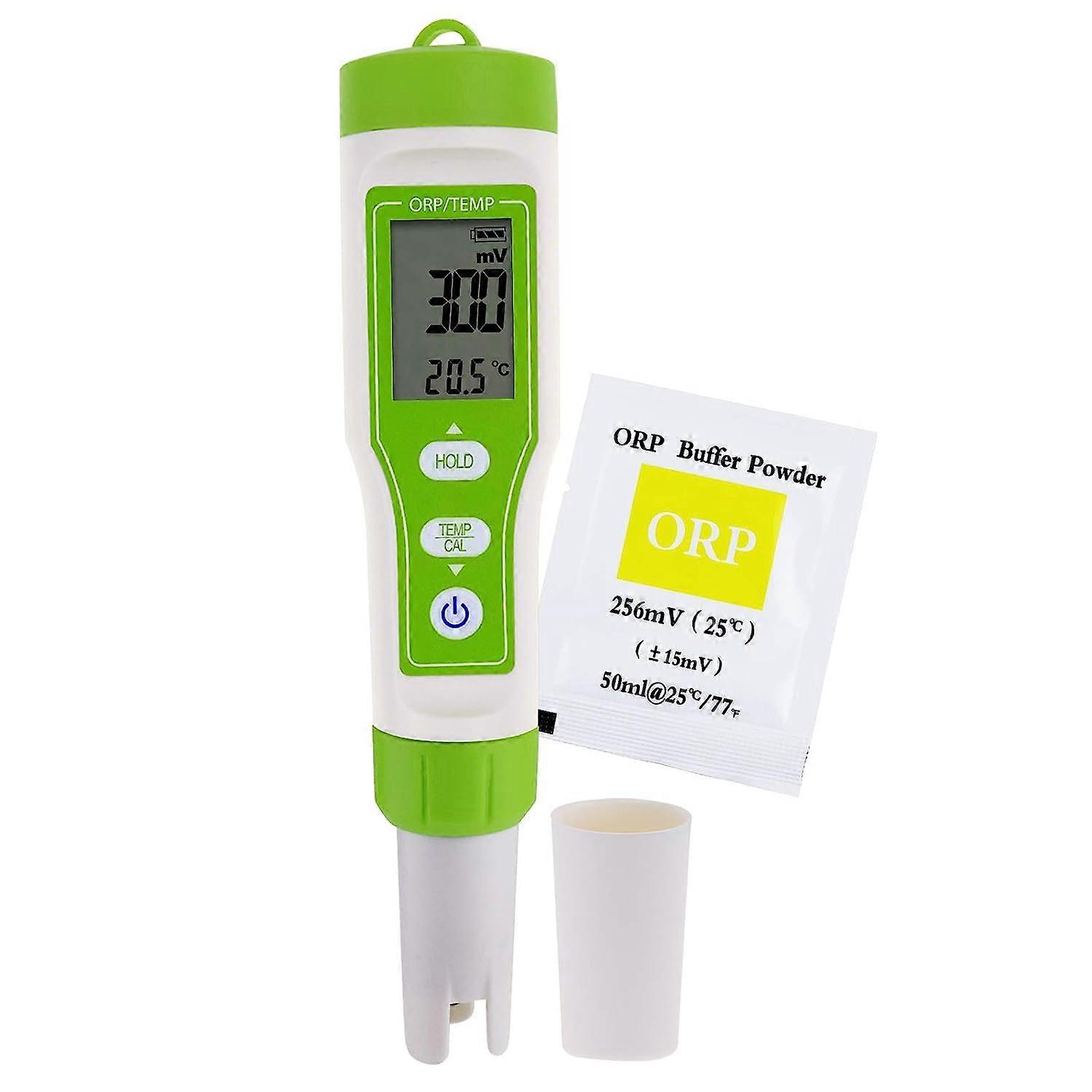 Digital Orp Meter With Automatic Calibration & Orp Powder Buffer, -1200~1200Mv High Accuracy Orp Tester For Water Testing