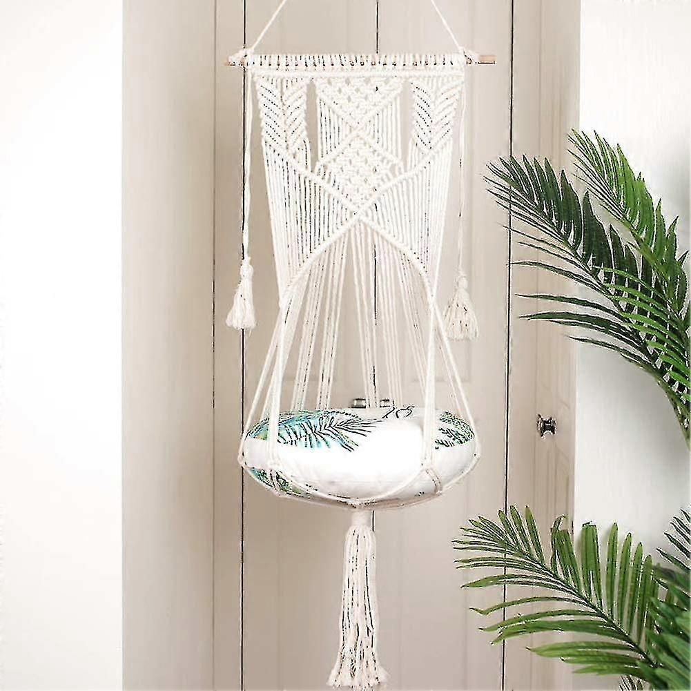 Macrame Decorative Wall Hanging, Cozy Cat Nests Qyroadwolf