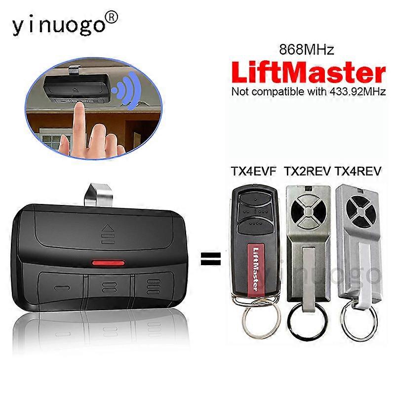 LiftMaster TX4EVF TX4REV TX2REV 868MHz Garagentor-Fernbedienung 868 MHz Klon Garagentoröffner Duplikator Tor Transmitter