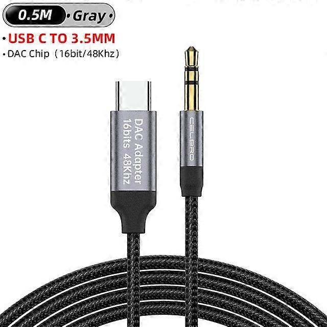 USB Type C to 3.5mm at Audio Jack Cable Cord Adapter Headphone Headphone Speaker for Samsung S21 Note 20 Xiaomi 12 OnePlue 9 DAC
