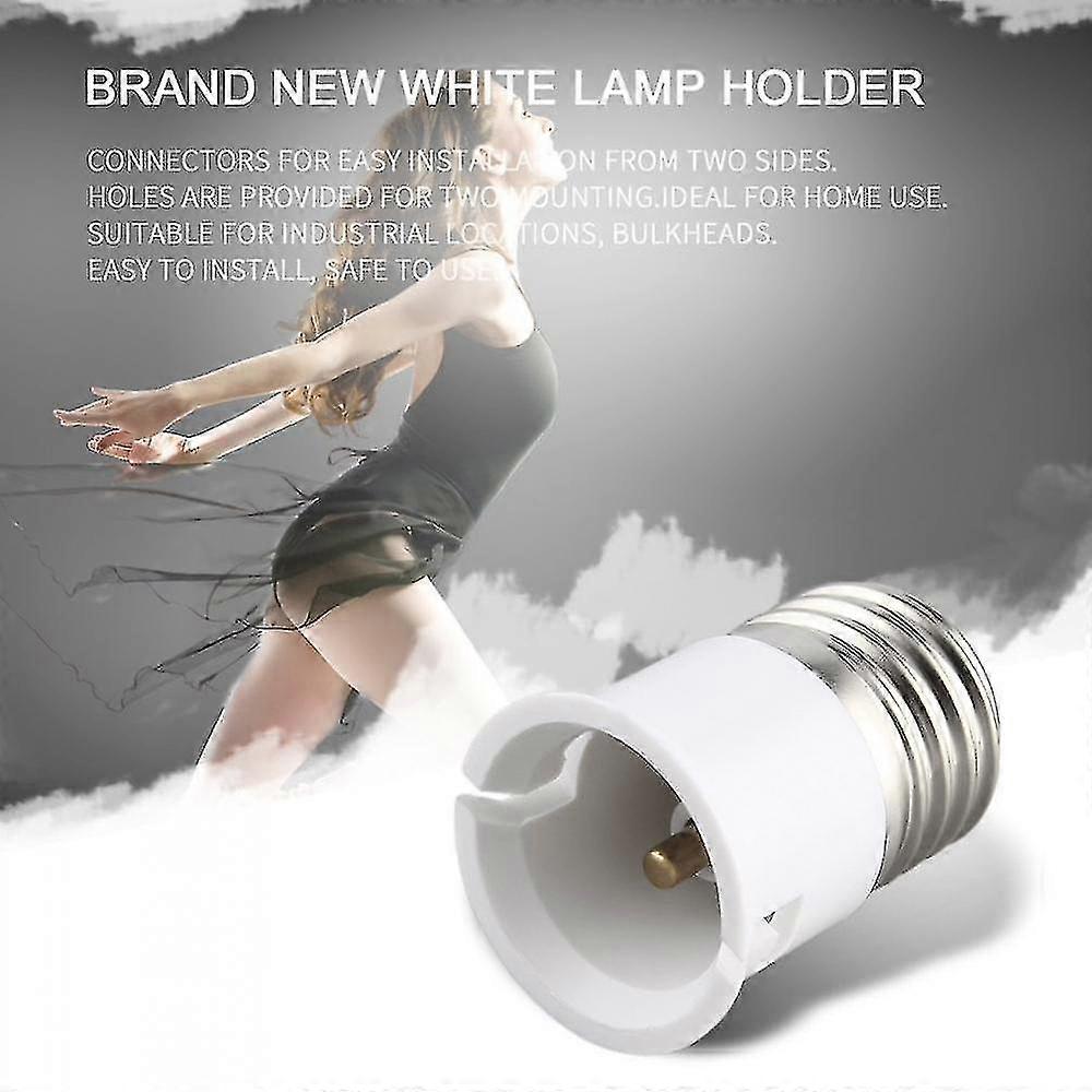 Easy Install E27 To B22 Socket Light Bulb Lamp Holder Adapter Plug Lampholder