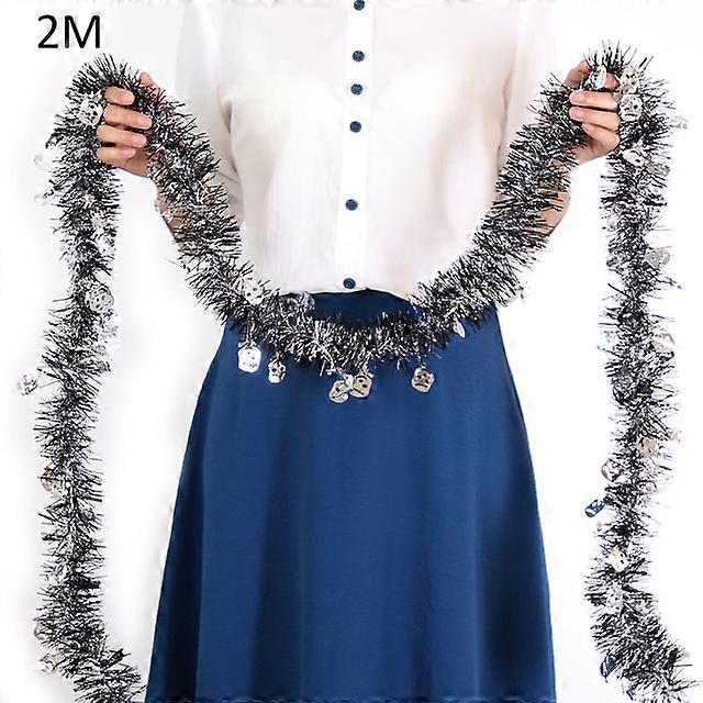 2M / 2.8M新しいハロウィーンの装飾カボチャバット頭蓋骨ホラーハロウィーンリースPVCリボンガーランドティンセル籐鉄線付き