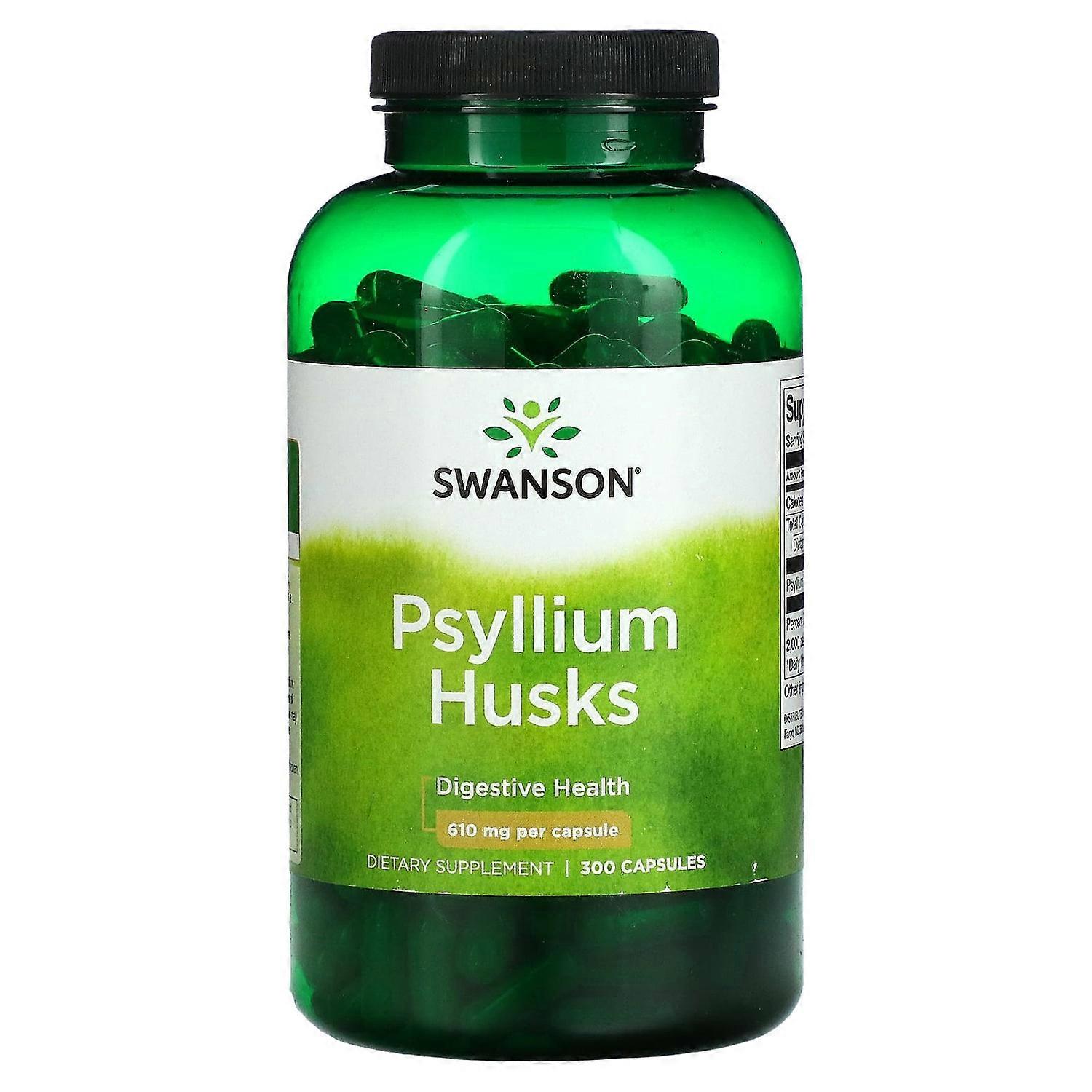 Swanson, Psyllium Husks, 610 mg, 300 Capsules