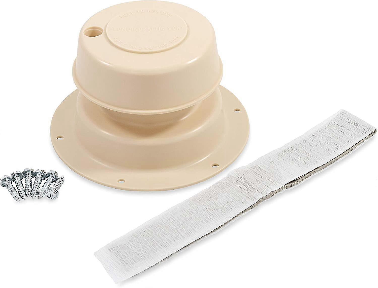 Camco 40033 Rv استبدال جميع مجموعة تنفيس السباكة (أبيض قطبي) بيج