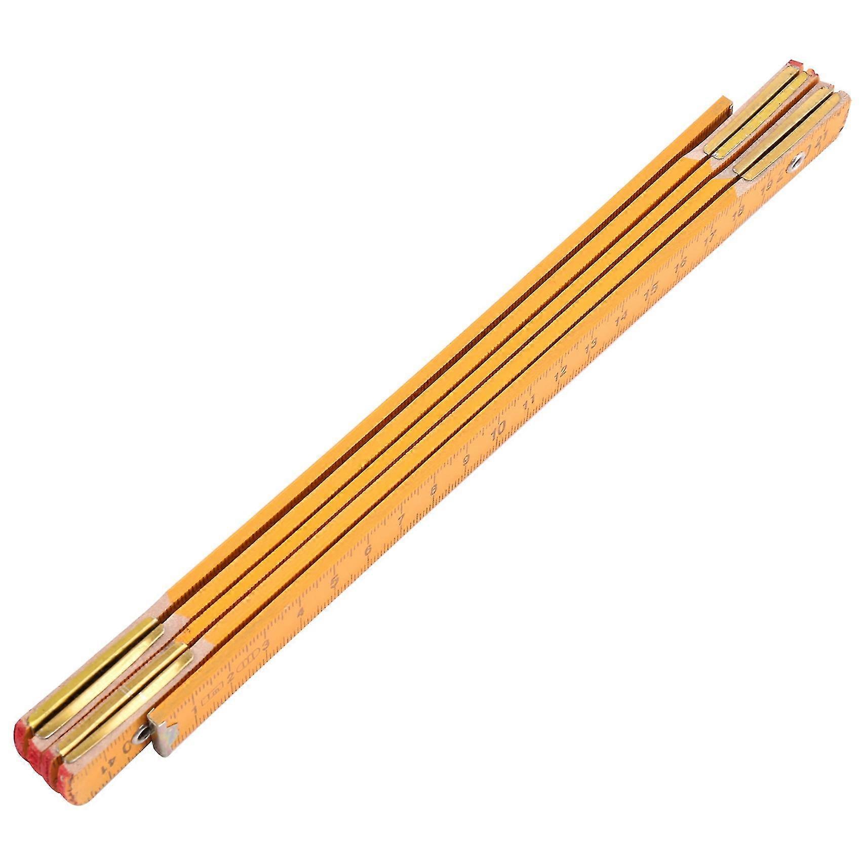 Régua dobrável de madeira portátil para carpinteiro 100 cm/39 polegadas