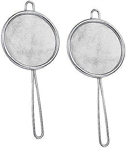 2packtea Strainer, 3-inch Mini Fine Mesh Strainer , 304 Stainless Steel Mesh