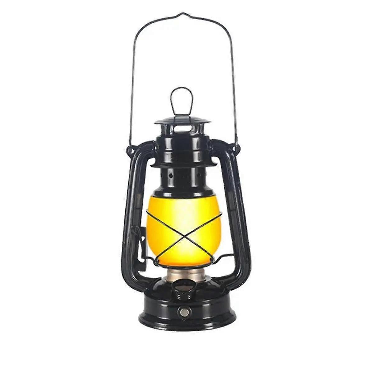 Portable Camping Lamp USB Rechargeable Hanging Tent Lantern Without Remote Control Dynamic Flame Li