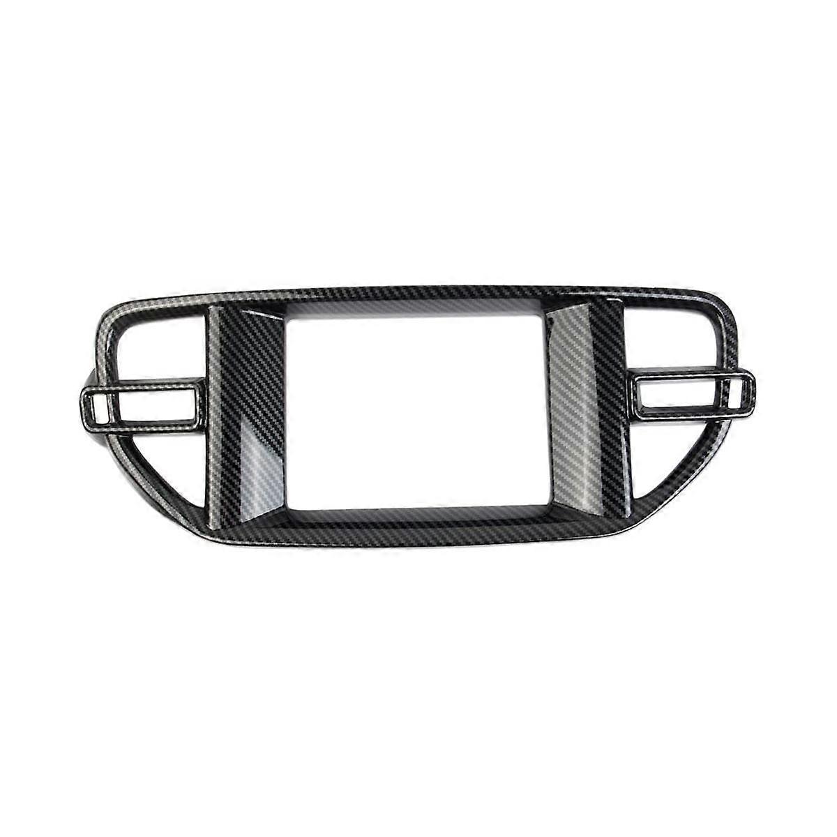 Control Navigation Panel Frame Air Outlet Cover for Durango 2021 2022 Accessories ABS Carbon Fiber
