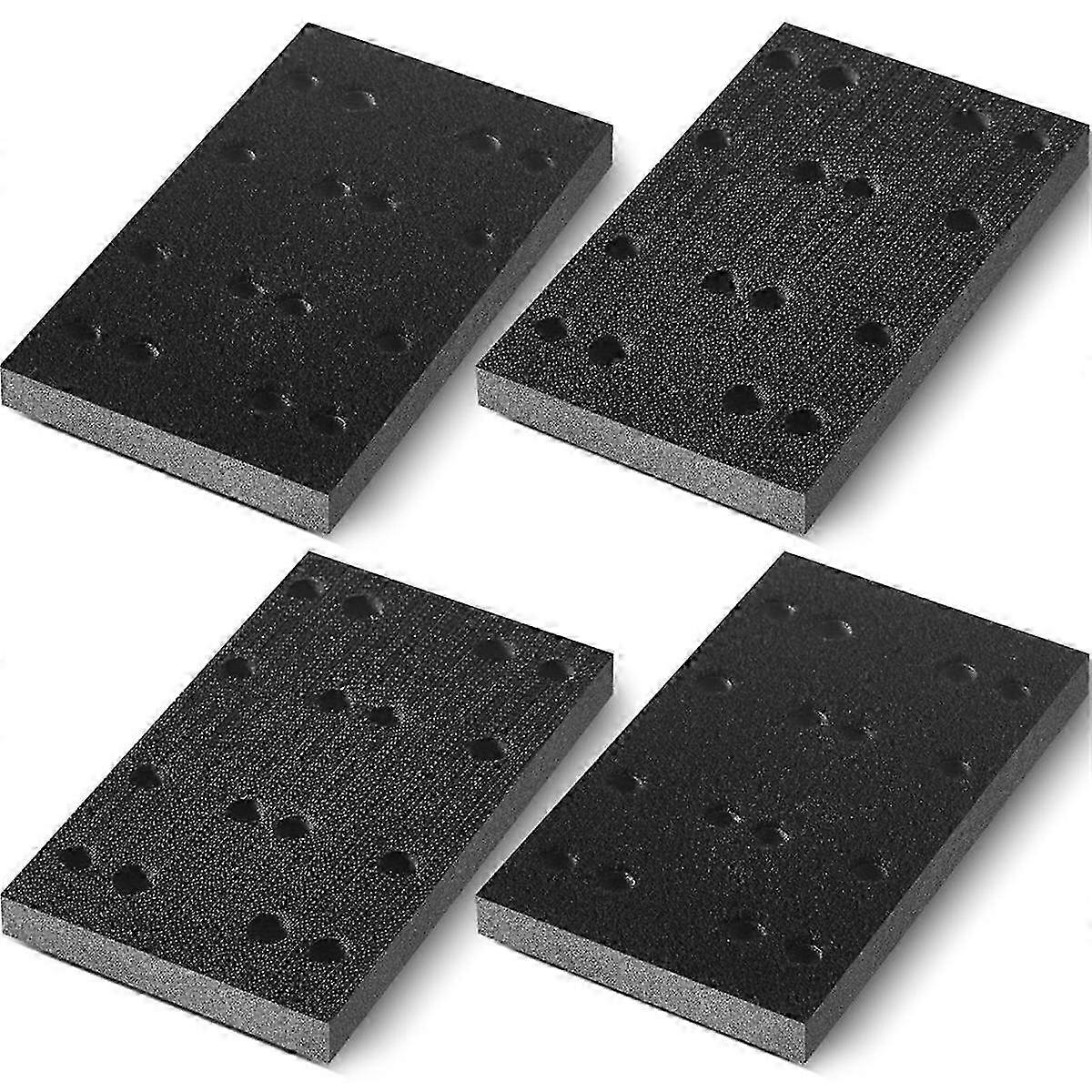 4 Pcs Soft Black Foam Sanding Pads Interface Sander Backing Pad Foam Sanding Pads-Good